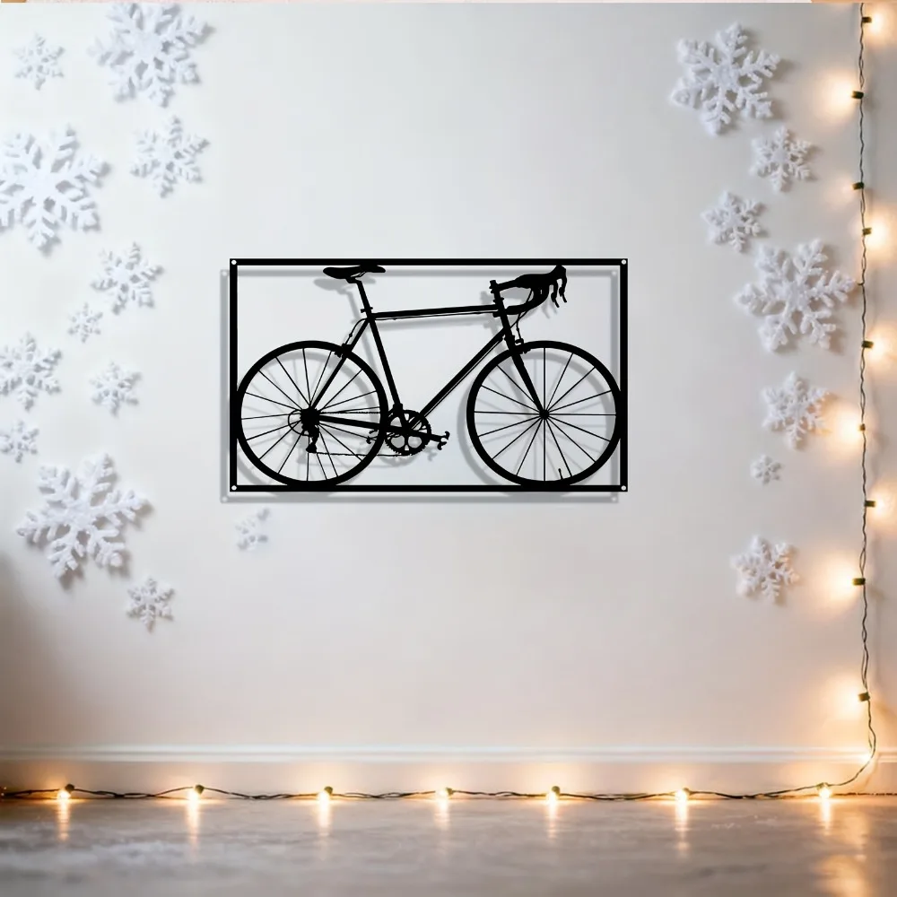 Cycling Gear Gifts - CIFBUY Metal Wall Art Iron Bicycle