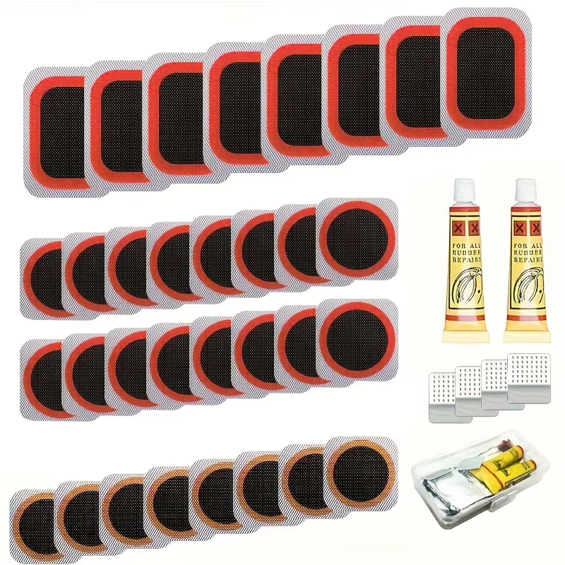 Bike Tube Repair Kit - 39pcs Bike Tire Repair Kit -