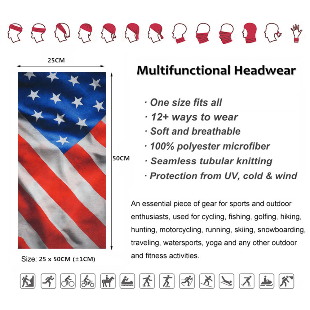 USA Flag Pattern Sun Protectiv - Cycling Gear Man 评论和价格