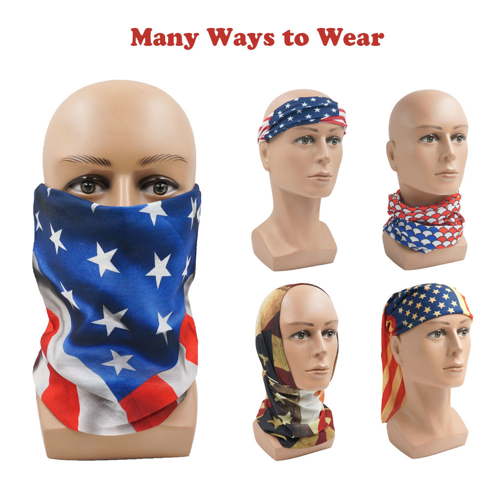 USA Flag Pattern Sun Protectiv - Cycling Gear Man 评论和价格