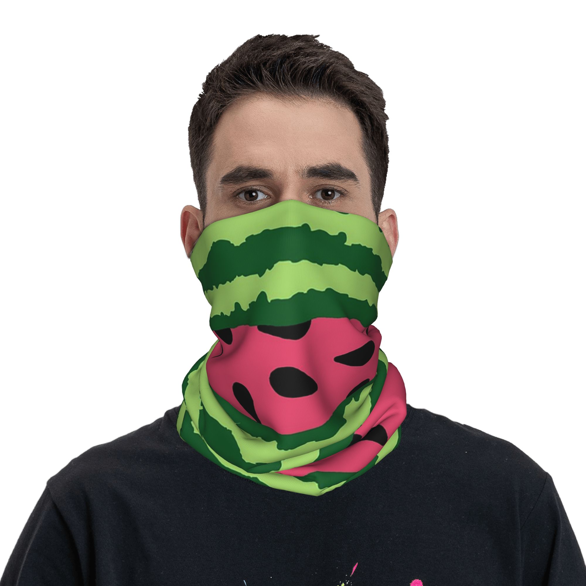 watermelon Bandana Neck Gaiter - Cycling Face Mask 评论和价格