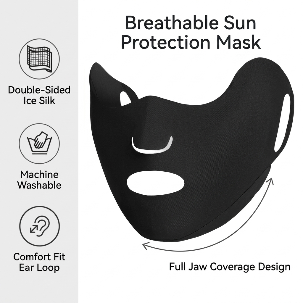 UV Protection Face Mask Breath - Cycling Gear Women 评论和价格