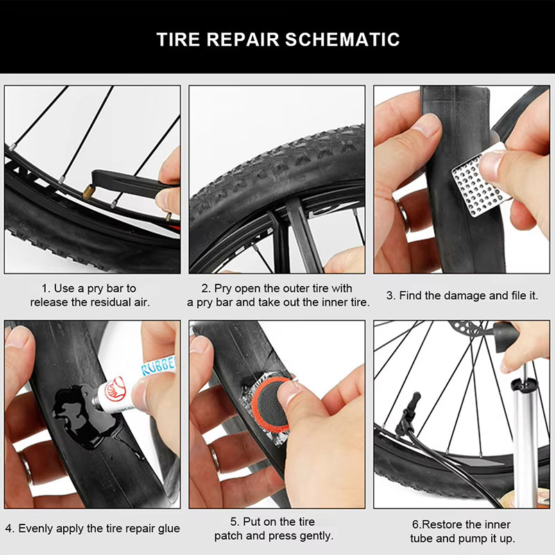 39pcs Bike Tire Repair Kit - B - Bike Tube Repair Kit 评论和价格