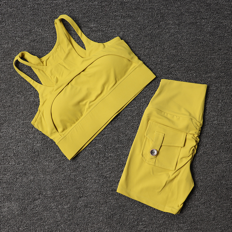 Fitness Shorts Yoga Sets Women - Cycling Gear Women 评论和价格