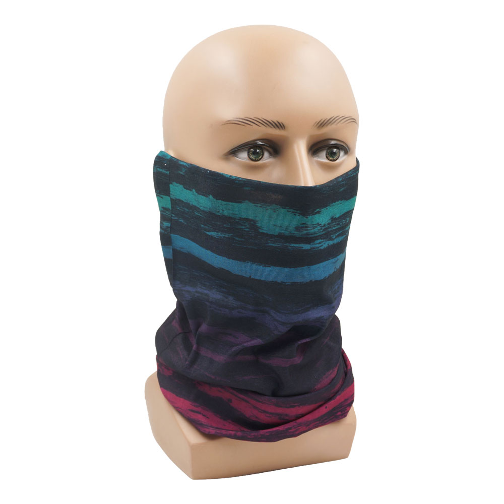 Tie-Dye Stripes Pattern Neckch - Cycling Gear Women 评论和价格