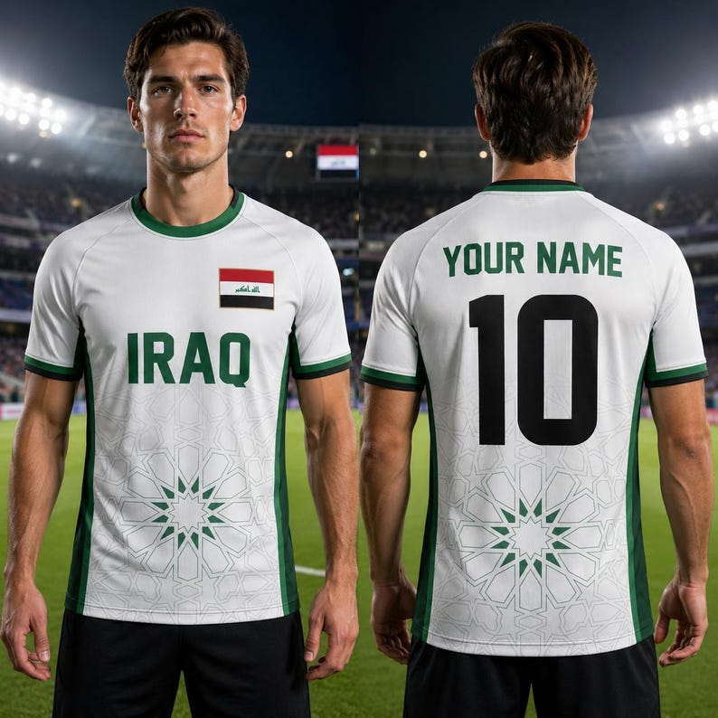 Iraqi football fan jerseys V-n - Cycling Gear Gifts 评论和价格