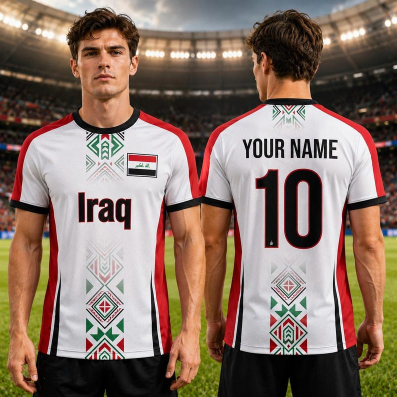 Iraqi football fan jerseys V-n - Cycling Gear Gifts 评论和价格