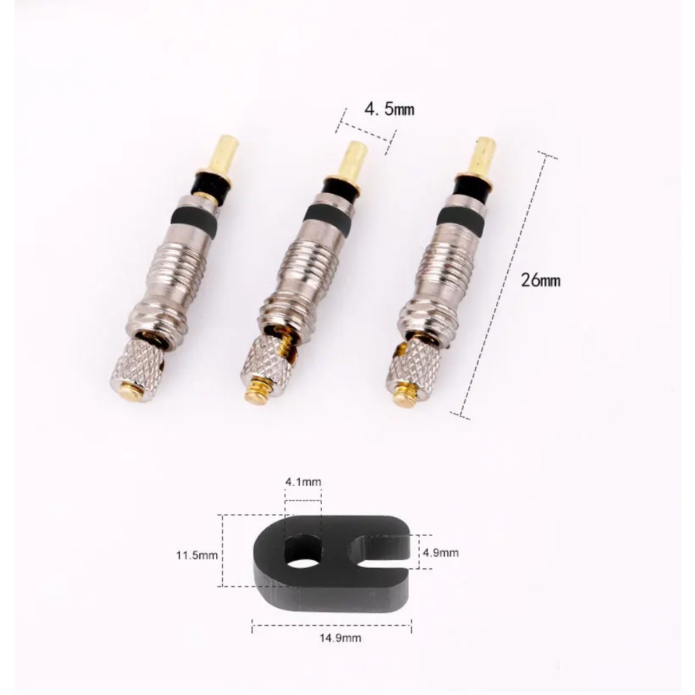 6/18Pcs Bicycle Valve Core Fre - Bike Tube Repair Kit 评论和价格