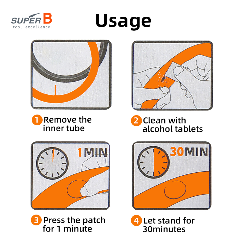 Super B TB-1118 6pcs Bicycle R - Bike Tube Repair Kit 评论和价格