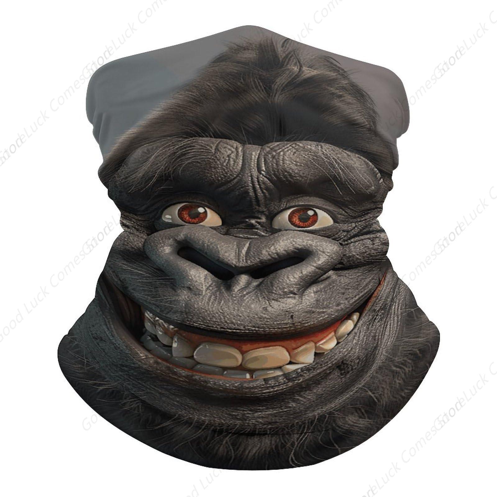 Smiling Gorilla Photo Bandana  - Cycling Face Mask 评论和价格