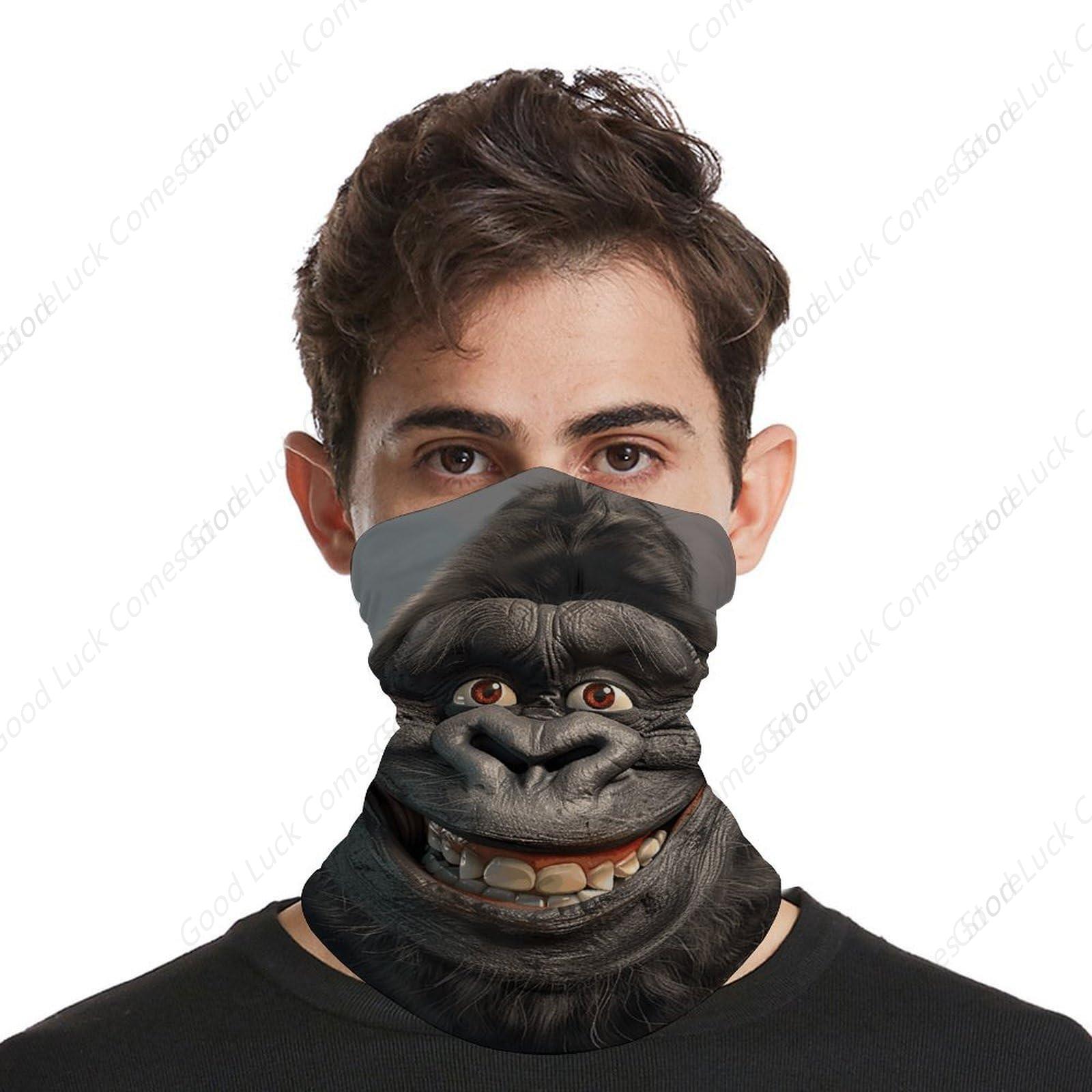 Smiling Gorilla Photo Bandana  - Cycling Face Mask 评论和价格