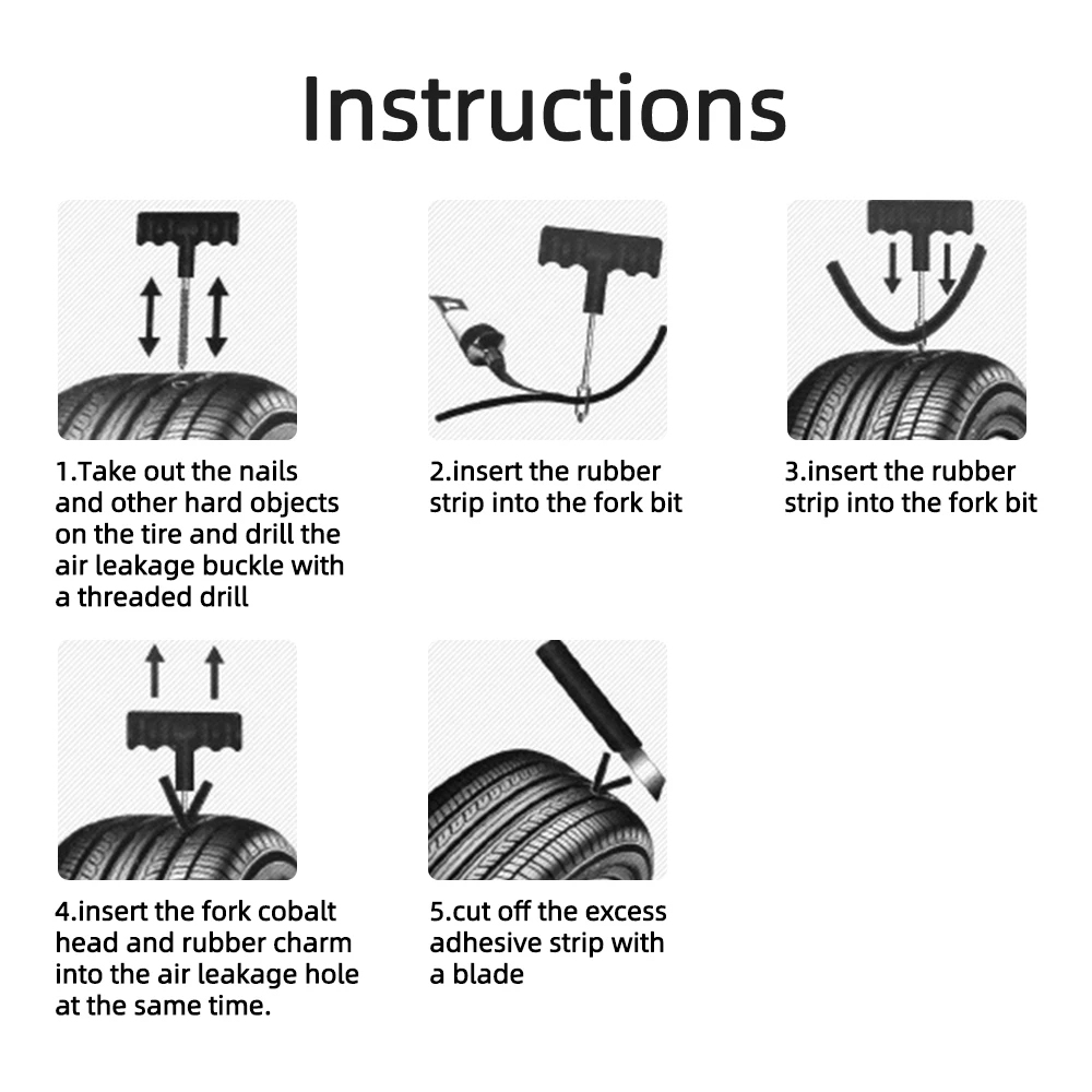 Car Motorcycle Tire Repair Too - Bike Tube Repair Kit 评论和价格
