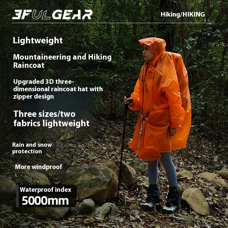 3F UL GEAR Zipper Raincoat 15D - Cycling Gear Pas 评论和价格