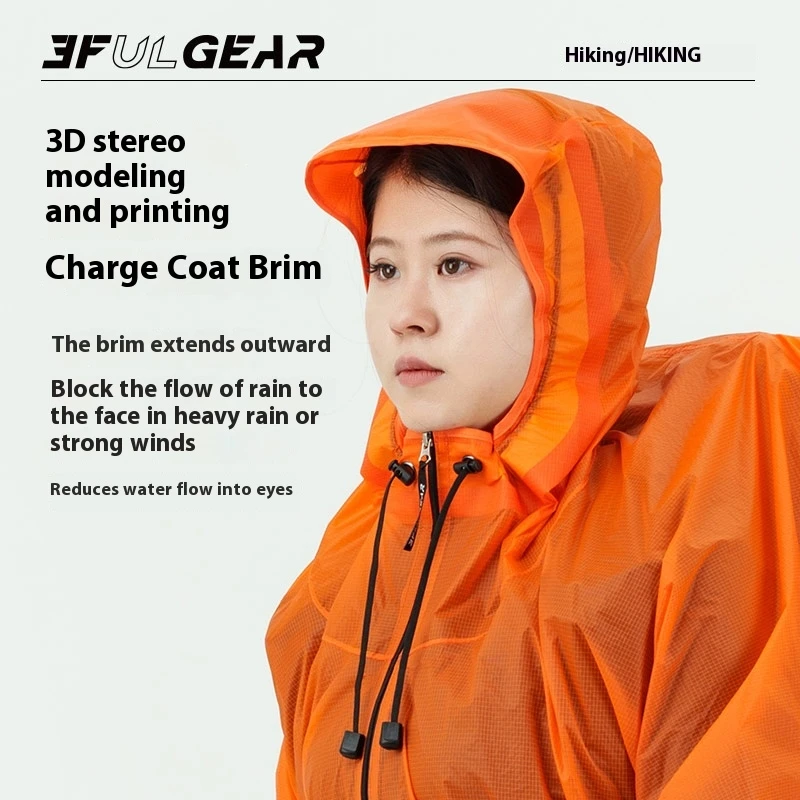 3F UL GEAR Zipper Raincoat 15D - Cycling Gear Pas 评论和价格