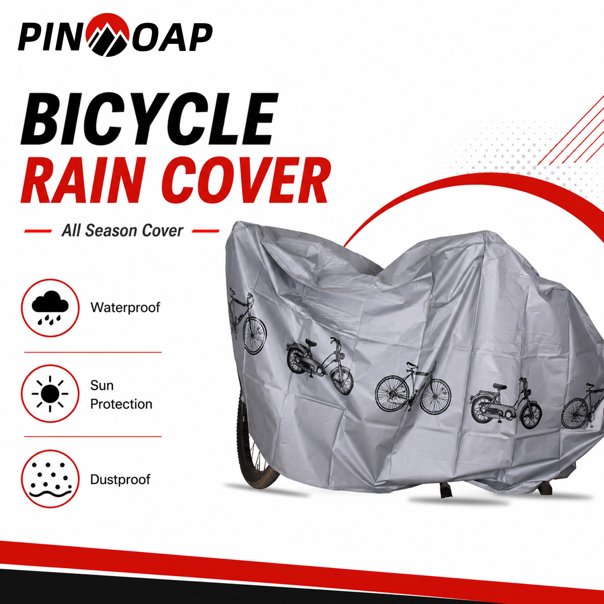PINMOAP Universal Bicycle Rain - Cycling Gear In Rain 评论和价格