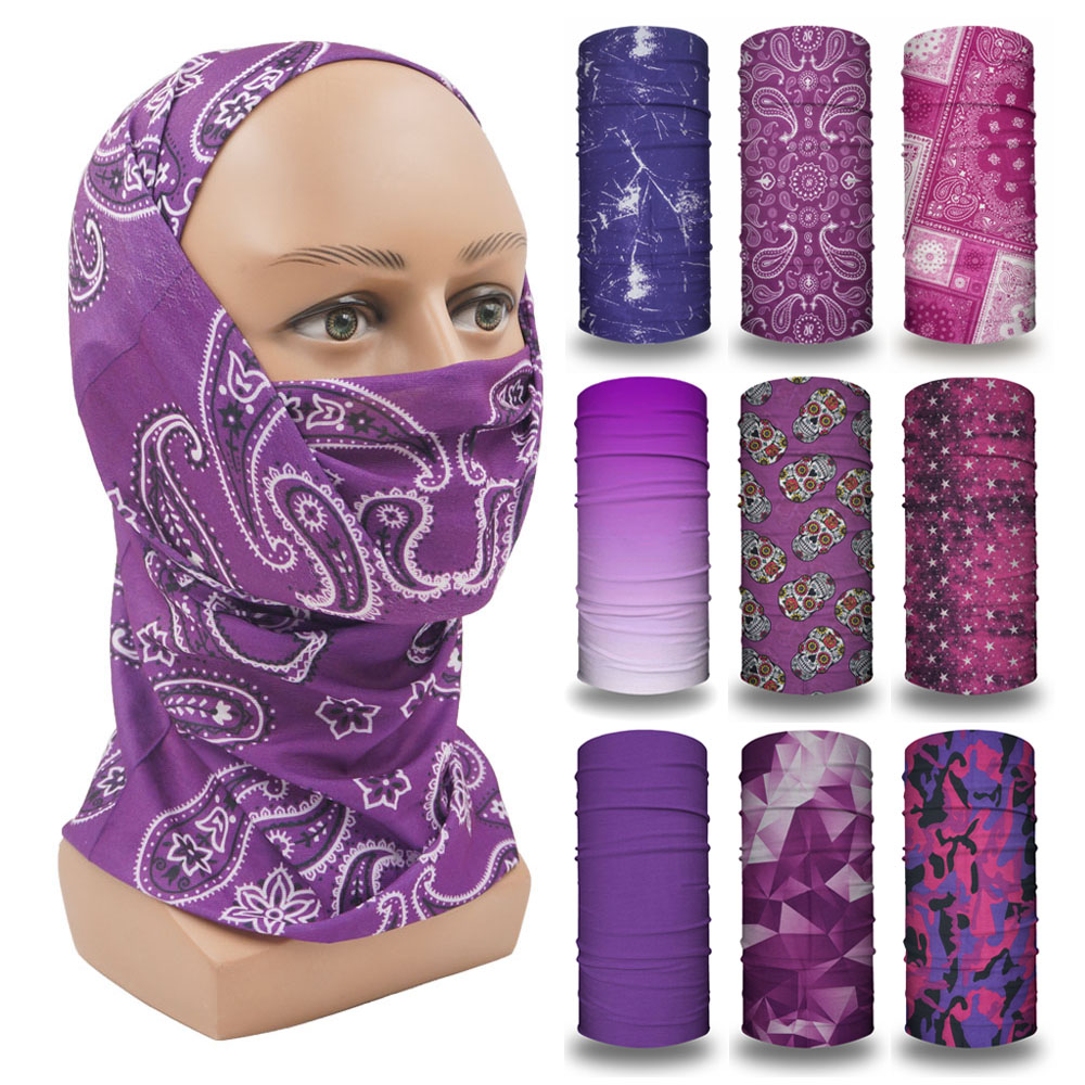 Purple Balaclava Women Running - Cycling Gear Women 评论和价格