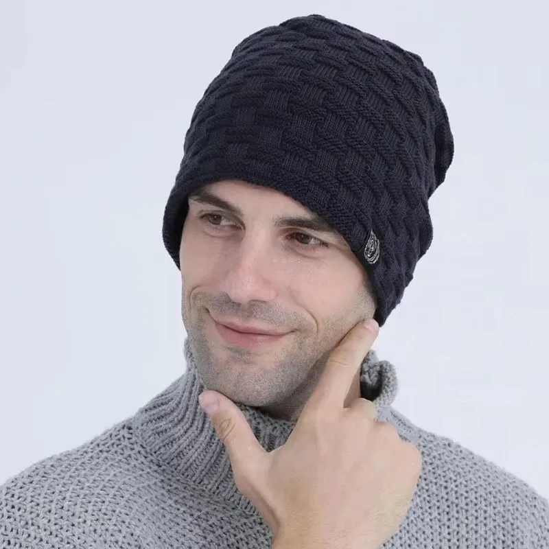 Mens Plush Lining Beanie Winte - Cycling Gear Pas 评论和价格