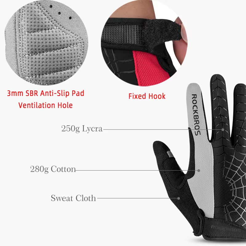 ROCKBROS Spring Cycling Gloves - Cycling Gear Pas 评论和价格