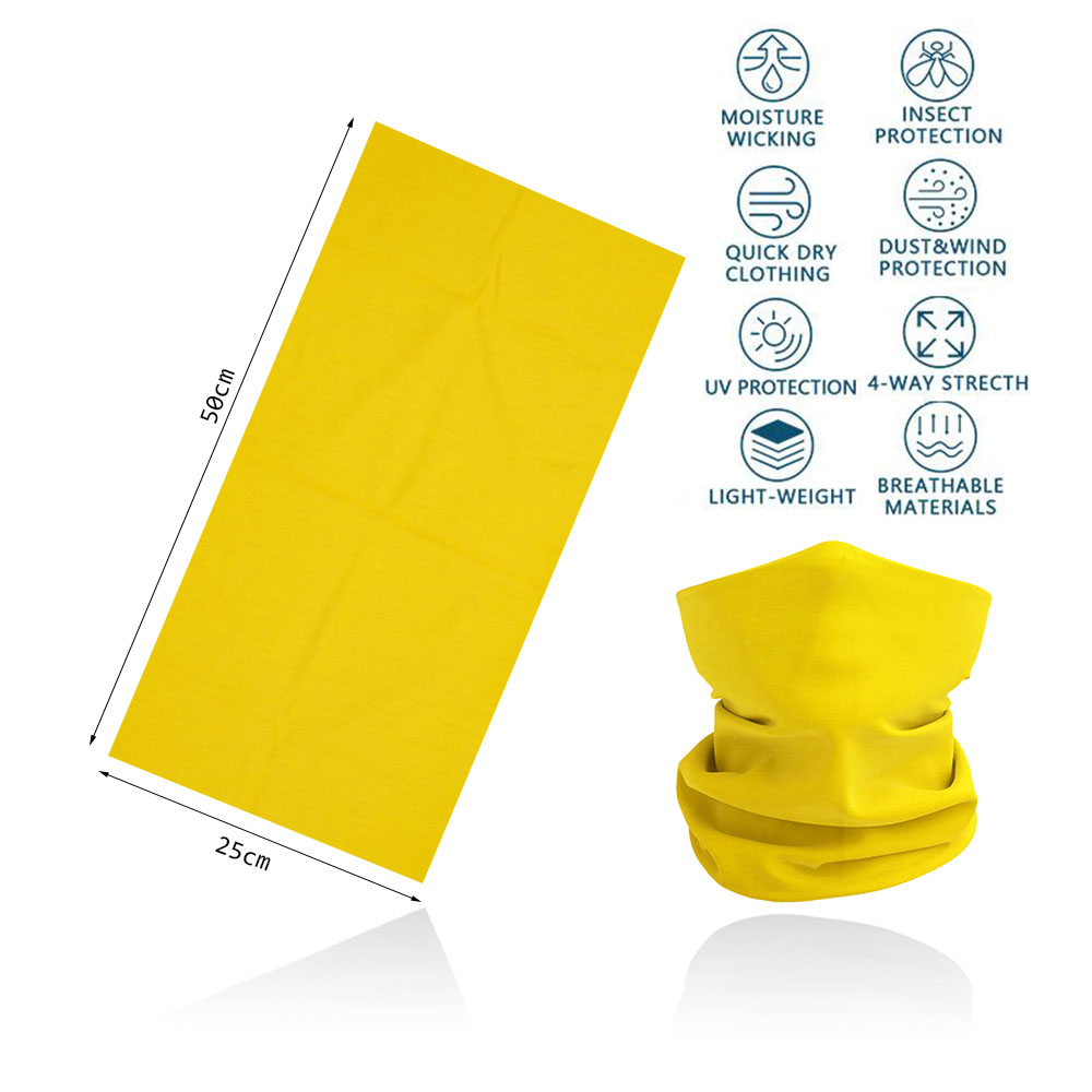Yellow Multifunction Cycling N - Cycling Face Mask 评论和价格