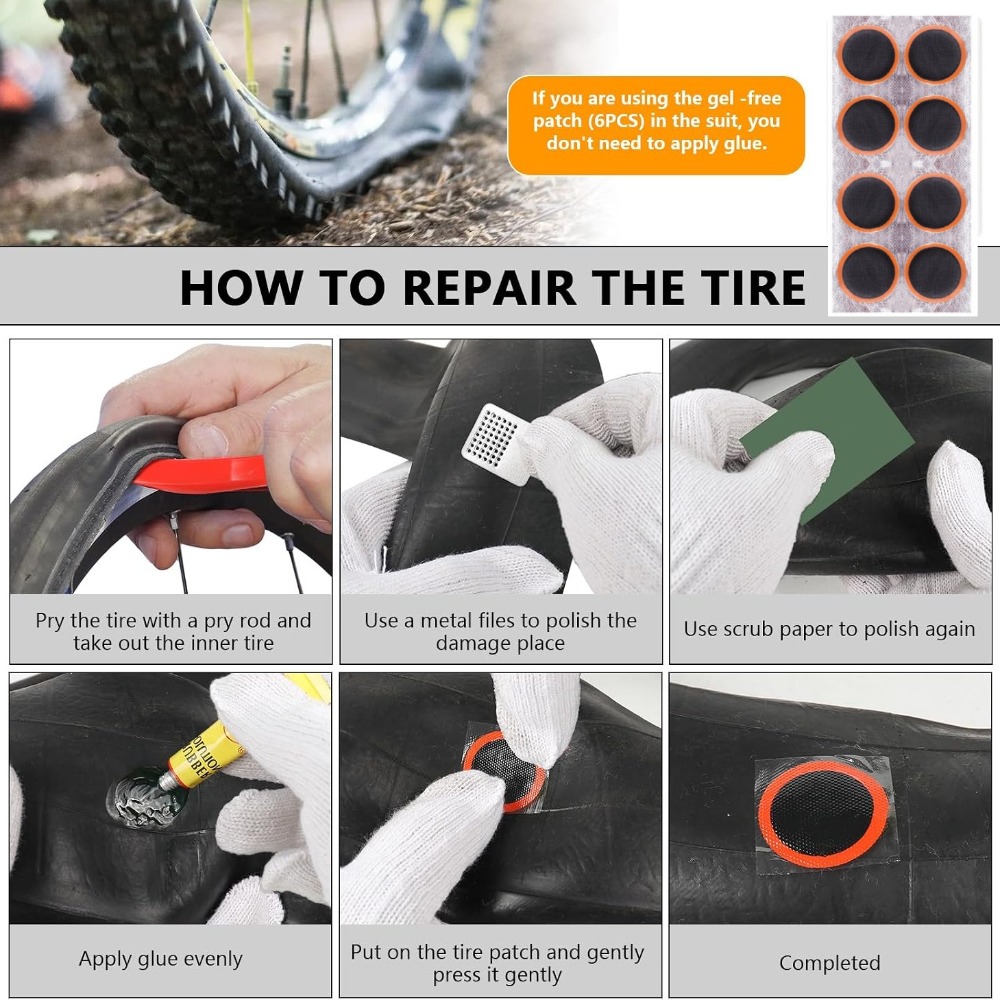 Bike Tire Repair Kit,Bicycle I - Bike Tube Repair Kit 评论和价格