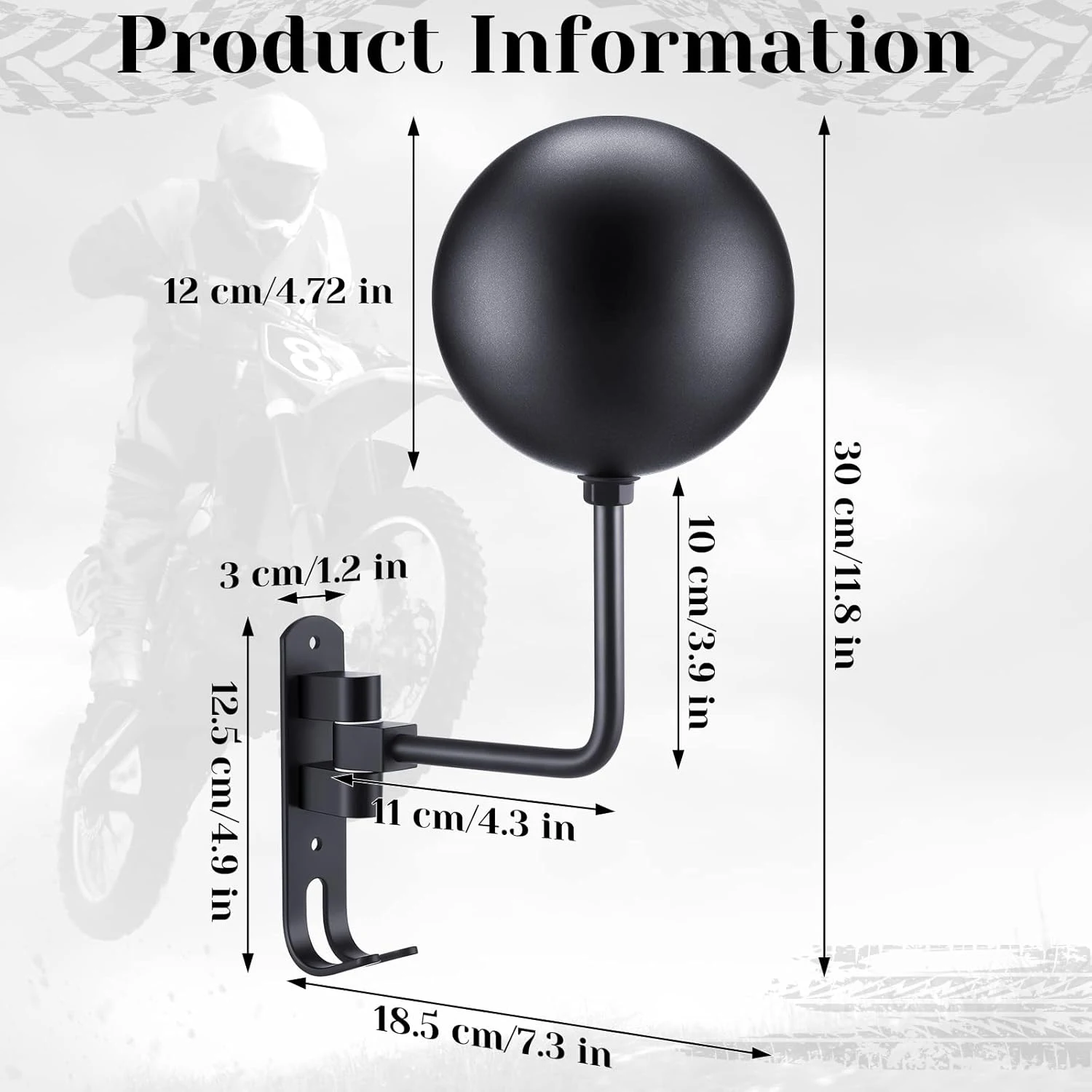 Motorcycle Helmet Rack Wall Mo - Cycling Gear Wall Hanger 评论和价格