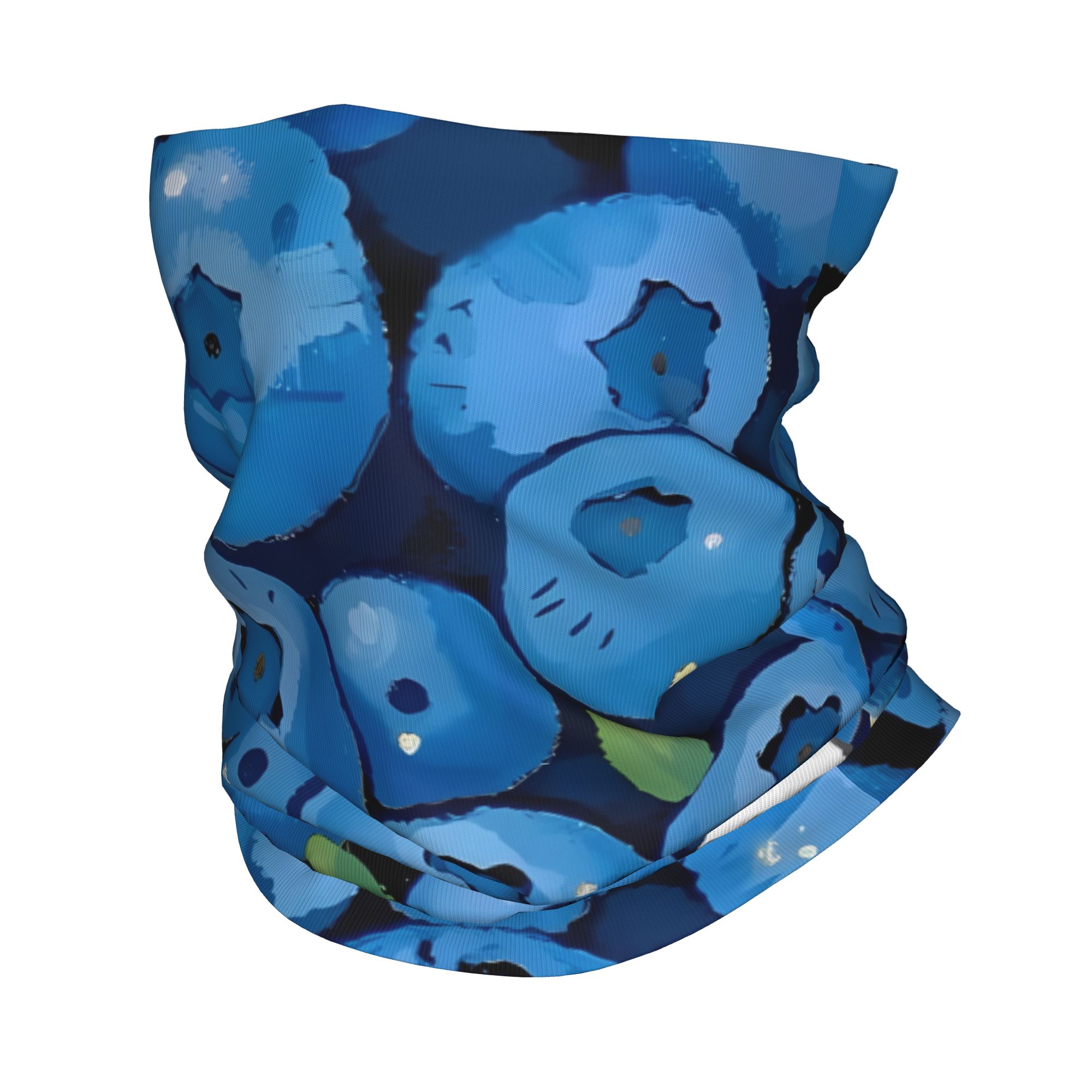 Fruit Print blueberry with whi - Cycling Face Mask 评论和价格