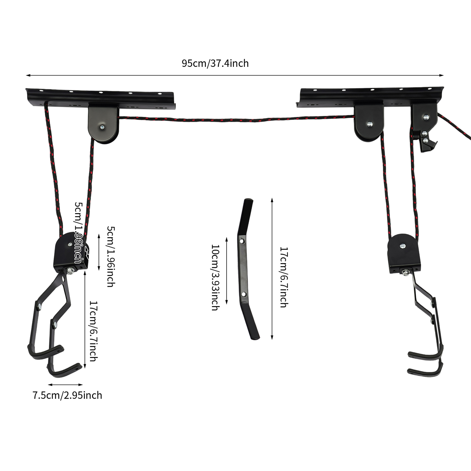 Bike Hoist for Garage Ceiling, - Cycling Gear Wall Hanger 评论和价格