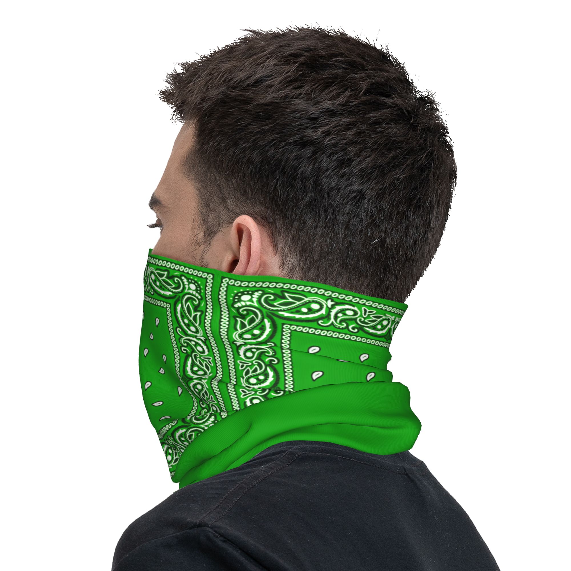 green Bandana  Cool Cycling Ma - Cycling Face Mask 评论和价格